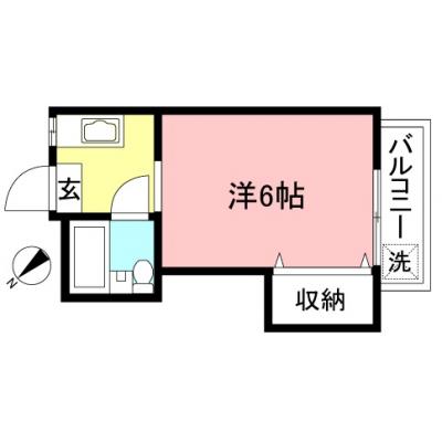 東都マンスリー　メゾン・ド・リブル　【Wifi無料！喜多見駅徒歩3分！】の間取り図