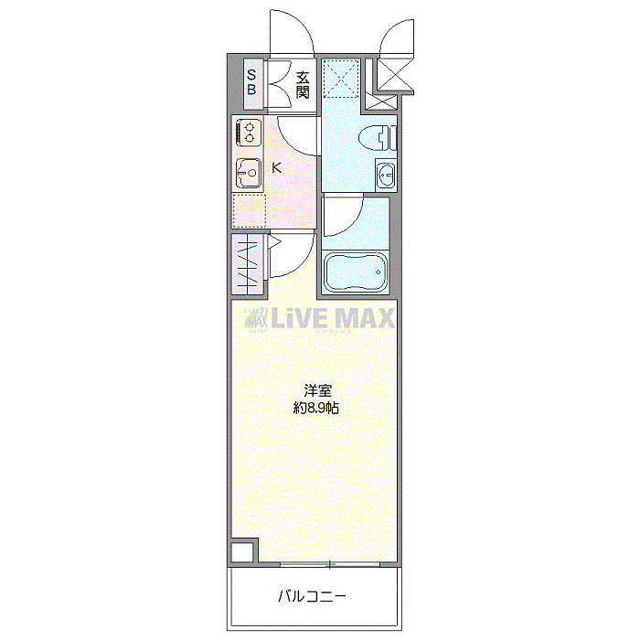 マンスリーリブマックス下落合駅前▲『禁煙ルーム・駅3分』【独立洗面・浴室乾燥付】≪エクセレントシリーズ≫の間取り図