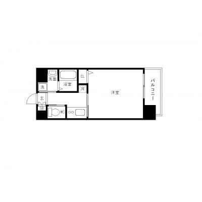 OneLife難波クラス【▼室内見学可（※空室状況により、応相談）,浴室乾燥機・オートロック付き】の間取り図