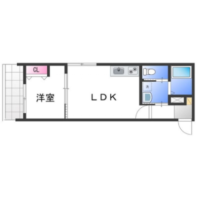 🚉✨駅近で便利な立地🌷🛒2人入居可の築浅物件🧍‍♀️🧍の間取り図