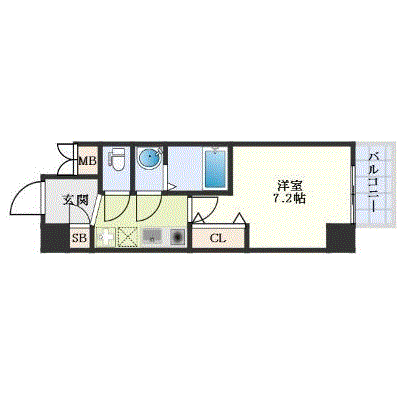 グッドステイ九条駅東アキソレイユ△【ハイクラス・設備充実】の間取り図