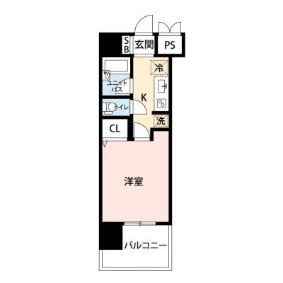 【🍡！秋の大感謝価格！🍡】【禁煙🚭/Wi-Fi無料🌐】マイナビSTAYラシウダード仙台東　1002の間取り図