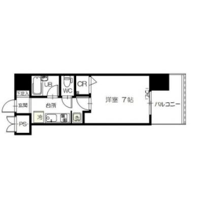 【🍡！秋の大感謝価格！🍡】【禁煙🚭/Wi-Fi無料🌐】マイナビSTAYラシウダード仙台東　1003の間取り図