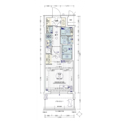 JR大阪環状線「芦原橋駅」徒歩5分　Wi-Fi＆光熱費無料！！　●ラルステイなんばⅡ●の間取り図