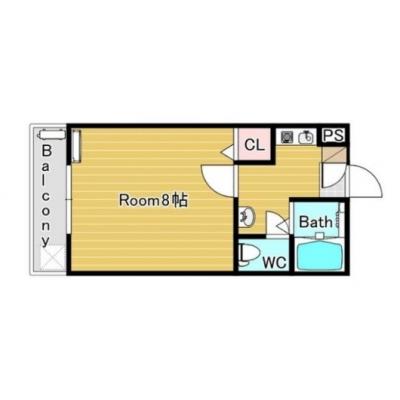  ✨🌈【家具家電付きのお部屋🌈】オートロック付き☆飲食店も近🚶‍♂️✨の間取り図