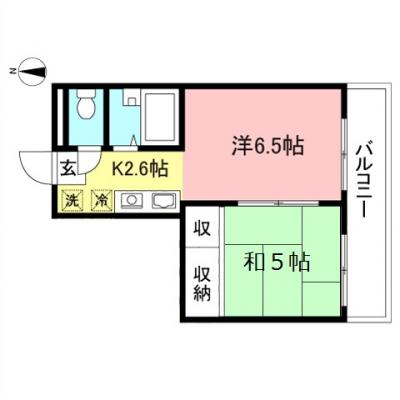 東都マンスリ－　トーヨービルⅢの間取り図