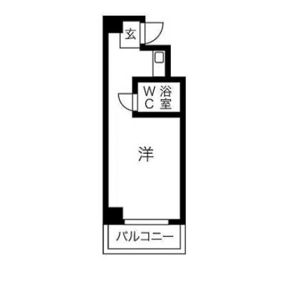 🌈🌈【家具家電付のお部屋✨】コンビニ徒歩3分の好立地🚶‍♀️✨の間取り図