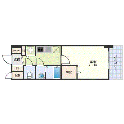 グッドステイ金山駅ルグラン◆【ハイクラス・1K・Wi-Fi対応・設備充実】の間取り図