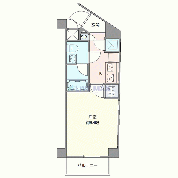 グッドステイ練馬駅前NORTH●『禁煙ルーム・独立洗面・浴室乾燥付』【ハイクラス】の間取り図
