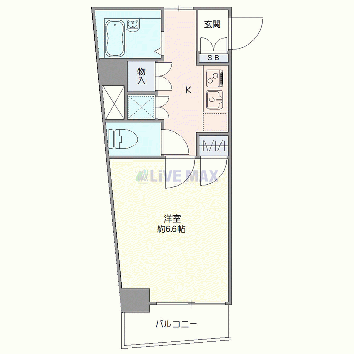 マンスリーリブマックス代田橋NORTH△『禁煙ルーム』【浴室乾燥付】≪スタンダードシリーズ≫の間取り図