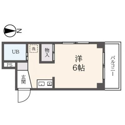 東都マンスリージュネスミュー【WiFi無料！新丸子駅徒歩5分！】の間取り図