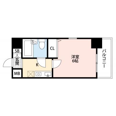 🌈新規オープンにつき表示賃料から半額！ （１２月末まで）🌈◆パシオン大阪福島５【JR2路線・阪神線から徒歩10分以内】の間取り図