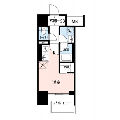 【✨🎁12月入居限定SALE🎁✨】【禁煙🚭/Wi-Fi無料🌐】マイナビSTAYデュオフラッツ仙台木町通リネア【仮称】　201の間取り図