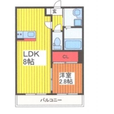 トラストマンスリー　【東武野田線　大和田駅徒歩13分】の間取り図