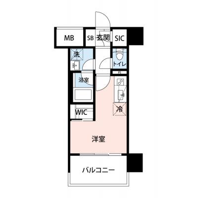 【✨🎁12月入居限定SALE🎁✨】【禁煙🚭/Wi-Fi無料🌐】マイナビSTAYデュオフラッツ仙台木町通リネア【仮称】　202の間取り図