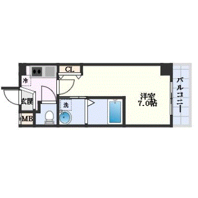 グッドステイ阪急池田駅南エール★【ハイクラス・設備充実】の間取り図