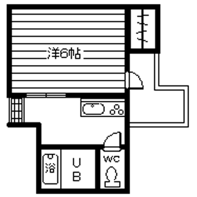 角部屋　コインパーキング多数　♦RAKUDA橘通西４♦の間取り図