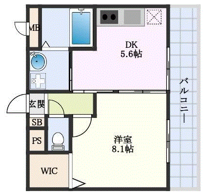 マンスリーリブマックス高槻市駅南ハンナハンナ■【設備充実】≪エクセレントシリーズ≫の間取り図