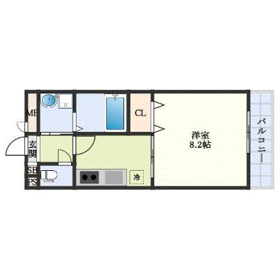 マンスリーリブマックス大日駅東アミティエ★【設備充実】≪エクセレントシリーズ≫の間取り図