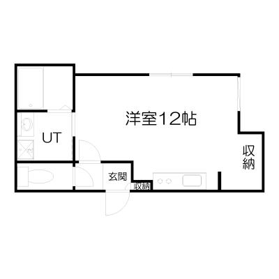 POROKARI旭川２条通F/オートロック/エアコン/1Rの間取り図