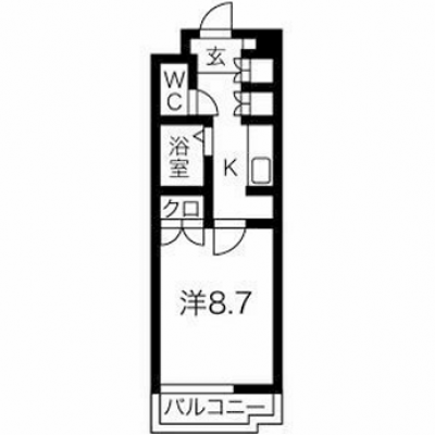 POROKARI南7条C/オートロック/エレベーターの間取り図