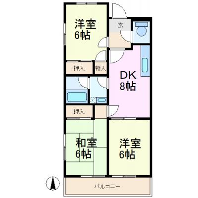 ひよこマンスリー本山エクセルメゾン【Dタイプ】（本山駅徒歩5分、リフォーム予定のファミリー様にオススメ！フリーWiFi無料で使い放題！）の間取り図