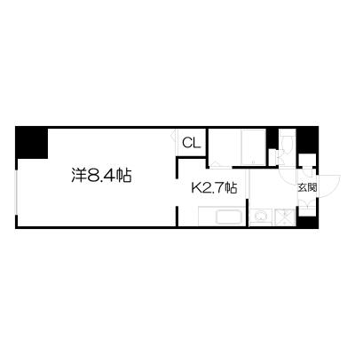 POROKARI円山公園B/オートロック/複数部屋ありの間取り図