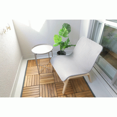 【東本願寺前5分】ウッドデッキ付／無料Wi-Fi丨マンションカトレア505(禁煙)(1)の間取り図