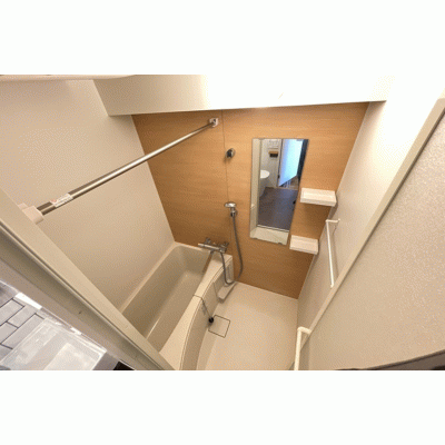 【田町3分】複数路線利用可・造作デスク＆10階眺望丨田町サンハイツ都心に暮らすミニマム1Rプラン(4)の間取り図