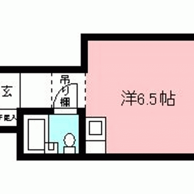 【西新宿3分】テレワーク◎Wi-Fi無料丨東都マンスリー 西新宿1R（禁煙）(4)の間取り図