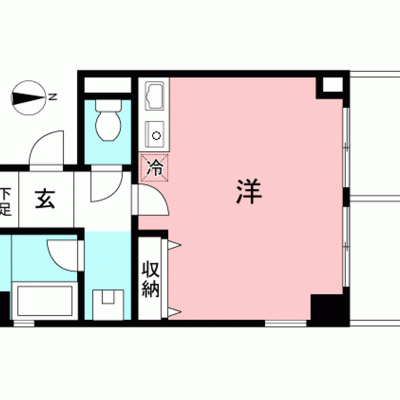 【品川】山手線徒歩13分！無料ネット完備丨東都マンスリー　品川/エステージ御殿山2SLDK（禁煙）(3)の間取り図
