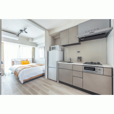 【築地4分】無料ネット完備◎静か丨Dash Living Tsukiji EastStudio（1DK）(1)の間取り図