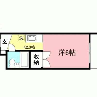 【小田急相模原3分】出張・テレワークに◎ネット無料丨東都マンスリー 品田ビル1K（禁煙）(1)の間取り図