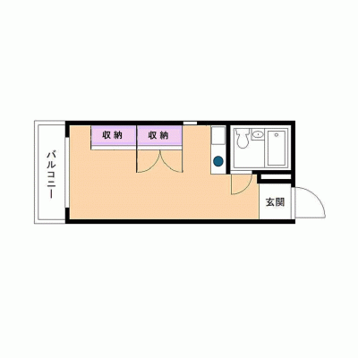 【旭川8分】出張・短期滞在に◎バス・トイレ別丨旭川ステーション六条通り607（禁煙）(3)の間取り図