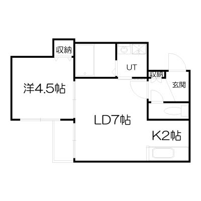 POROKARI北1条通B/オートロック/複数室ありの間取り図