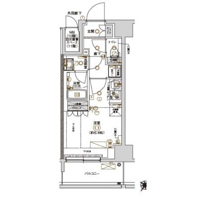 【✨🎁12月入居限定SALE🎁✨】【禁煙🚭】マイナビSTAY川崎Axis　1002の間取り図