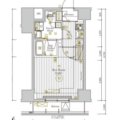 【✨🌅❄年末年始大感謝祭❄🌅✨】【禁煙🚭/Wi-Fi無料🌐】マイナビSTAYトワイライトヒルズ新小岩駅前　203の間取り図