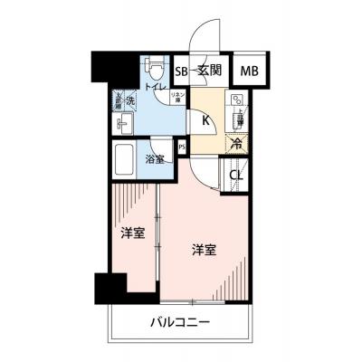 【🎉初期費用オフ｜お得なキャンペーン】【禁煙🚭/Wi-Fi無料🌐】マイナビSTAYトワイライトヒルズ新小岩駅前　302の間取り図