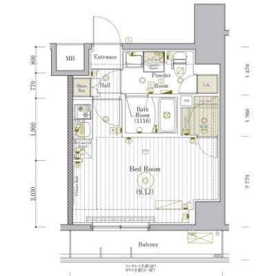 【✨🎁12月入居限定SALE🎁✨】【禁煙🚭/Wi-Fi無料🌐】マイナビSTAYトワイライトヒルズ新小岩駅前　304の間取り図