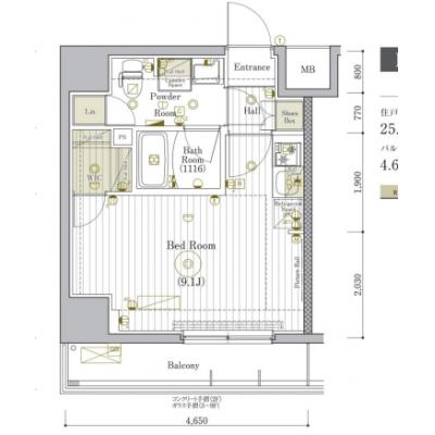 【🍂!期間限定ほっと価格！🍂】【禁煙🚭/Wi-Fi無料🌐】マイナビSTAYトワイライトヒルズ新小岩駅前　305の間取り図