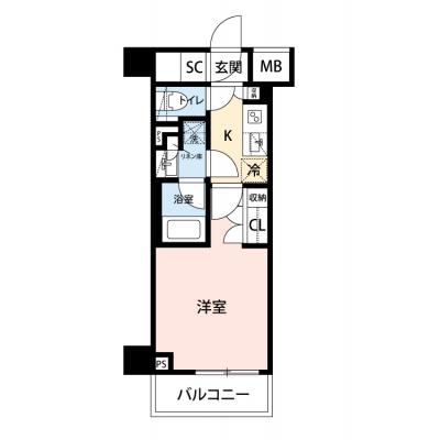 【清掃費11,000円OFF｜1月末までの入居限定🎁】【禁煙🚭/Wi-Fi無料🌐】マイナビSTAYモンターニュ西葛西　208の間取り図