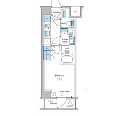 【清掃費11,000円OFF｜1月末までの入居限定🎁】【禁煙🚭/Wi-Fi無料🌐】マイナビSTAYモンターニュ西葛西　210の間取り図