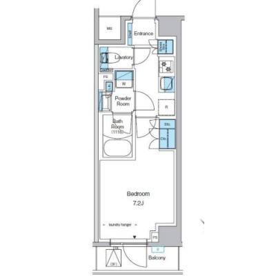 【清掃費11,000円OFF｜1月末までの入居限定🎁】【禁煙🚭/Wi-Fi無料🌐】マイナビSTAYモンターニュ西葛西　307の間取り図