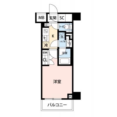 【🌷新生活応援キャンペーン🌷】【禁煙🚭/Wi-Fi無料🌐】マイナビSTAYモンターニュ西葛西　309の間取り図