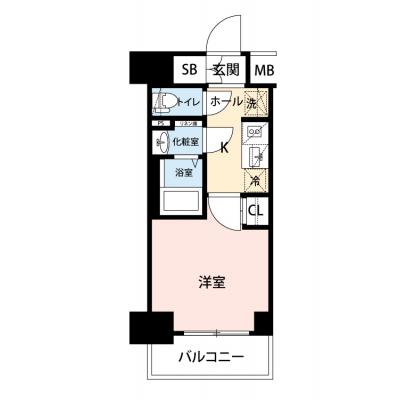 【✨🌅❄年末年始大感謝祭❄🌅✨】【禁煙🚭/Wi-Fi無料🌐】マイナビSTAY横濱南　409の間取り図