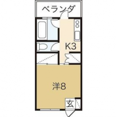 【コーポさくら305】宜野湾市嘉数のマンスリーマンション、バークレーズコード徒歩数分、高速道路西原ICまで車で数分の間取り図