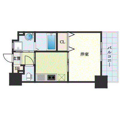マンスリーリブマックス小倉駅東フェルト◎【1K・設備充実】≪エクセレントシリーズ≫の間取り図