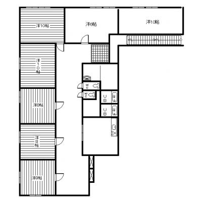 2名入居可　シングルベッド2台　♦ピアラ尾鈴6♦の間取り図