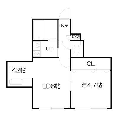 POROKARIすすきの西D/エアコン/ネット無料/駐車場有の間取り図