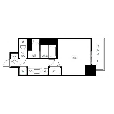 OneLife上前津フィット【★オートロック、バス・トイレ別★無制限Wi-Fi】の間取り図